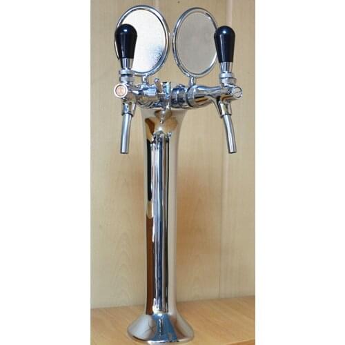Keg Kegerator Beer Tap Tower unit, Craft 2 lines beer dispenser column tower
