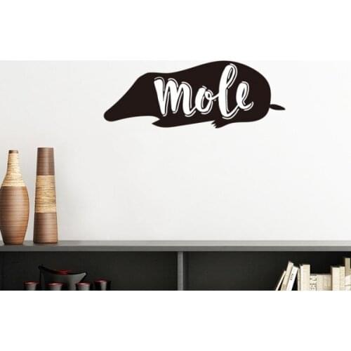 Mole Black And White Animal Silhouette Removable Wall Sticker Art Decals Mural DIY Wallpaper for Room Decal