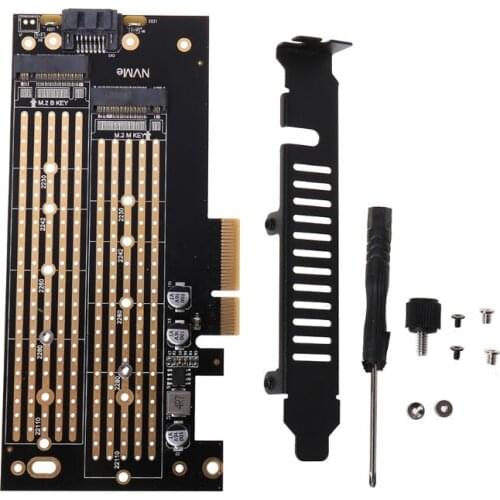 M.2 NVMe SSD to PCIE X4 Adapter M Key Interface 2230-2280 Expansion Card