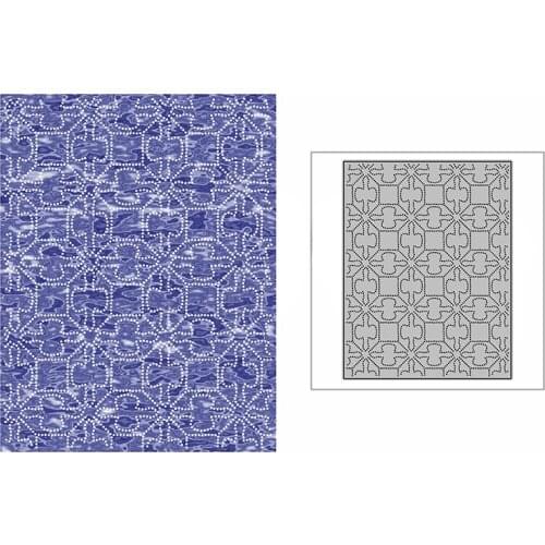 New Spotted Pretty Window Background Plate Craft Embossing Mold 2021 Metal Cutting Dies for DIY Scrapbooking Album Card Making