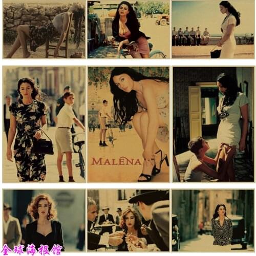 Monica Bellucci Italy sexy actress/movie star/kraft paper/bar poster/Retro Poster/decorative painting