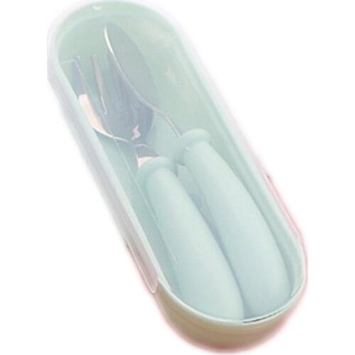 New Baby Cutlery Childrens Tableware Cutlery Baby Food Feeding Spoon Fork Three Styles Optional New Childrens Utensils