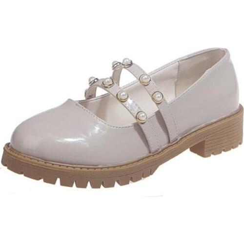 New womens large size single shoes fashion shallow mouth low heel light and comfortable all-match casual shoes women