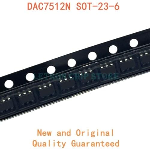 10PCS DAC7512N SOT-23-6 D12N SOT23-6 SMD new and original IC Chipset