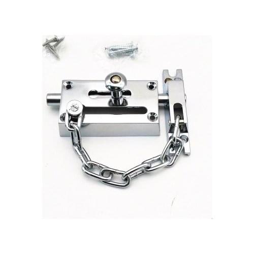 New Style 2 in 1 Zinc Alloy Door Restrictor Child Safety Security Chain Lock Door Latch/Bolt Door Hardware