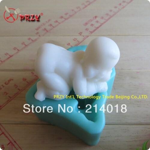 New style Cute baby hot sale chocolate silicon mold fondant Cake decoration mold soap mold (si292)
