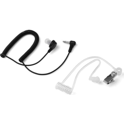 Earphone Ordinary 3.5mm Single Listen/Receive Only Covert Acoustic Tube Earpiece Headset For Two Way Radio Speaker Microphone