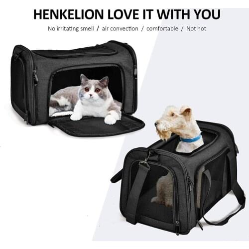 Pet Carriers Carrier for Dogs Collapsible Soft-Sided Cat Crate Dog Accessories Puppy Supplies
