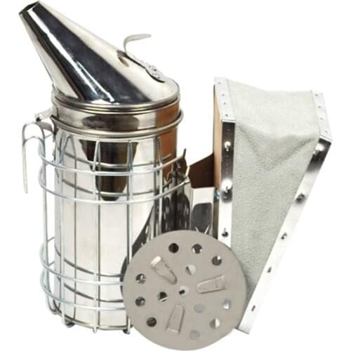 Beekeeping Tool Manual Bee Smoke Transmitter Stainless Steel Fumigator Apiculture Beekeeping Equipment Bee Smoker Beekeeper