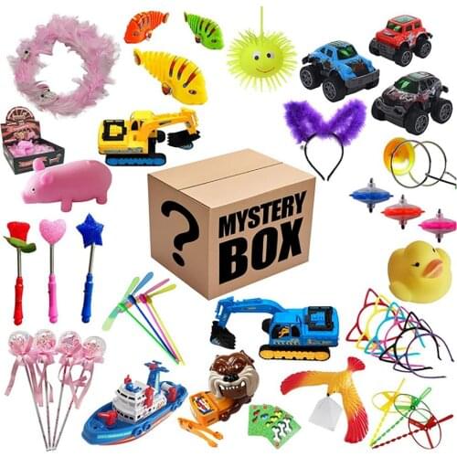 Random 2-6pcs Mystery Lucky Toy Box High Quality Goods Colorful Surprise Mysterious Box Novelty Best Gift Toy For Children
