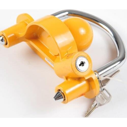 Universal trailer lock car boat trailer ball clutch lock heavy duty lock motor anti-theft lock height adjustable connection lock