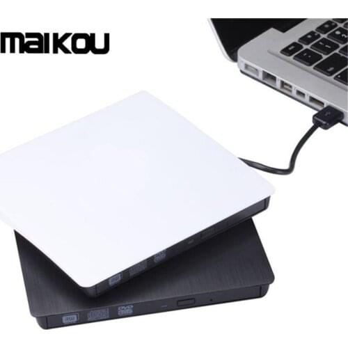 Maikou Aluminum Alloy Drawing USB 3.0 External DVD Drive Burnerfor PC,Mac,Laptop