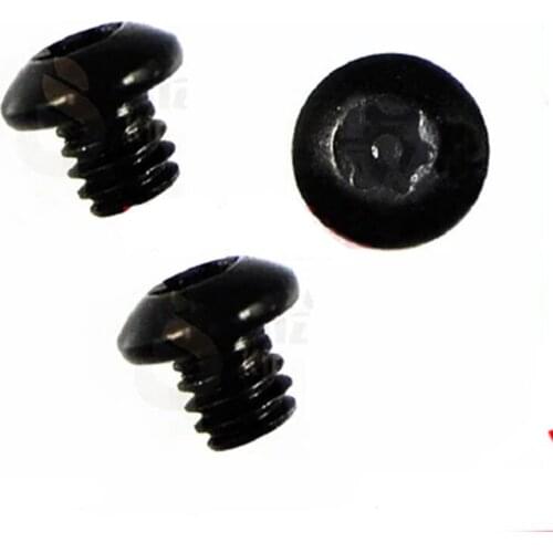 M2x5mm Torx Pan Head Screw Round head Screws Six stars Anti-theft Mechanical Bolts Carbon steel Black 30Pcs