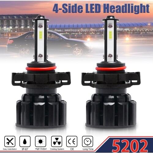 X16S High Power Car Lights H4 H7 5202 9004 9007 9005 9006 H8/9/11 H13 Auto Headlamp 26W 8000LM 6000K Car LED Headlight