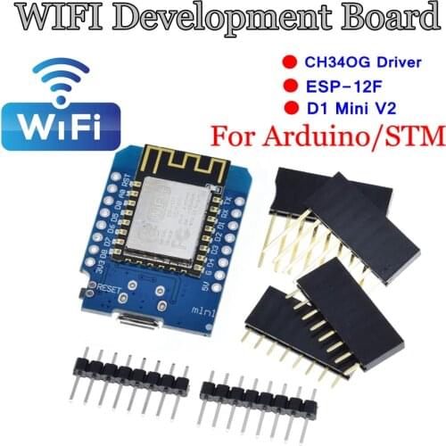 1PCS Great IT Smart Electronics D1 mini - Mini NodeMcu 4M bytes Lua WIFI Internet of Things development board based ESP8266 by