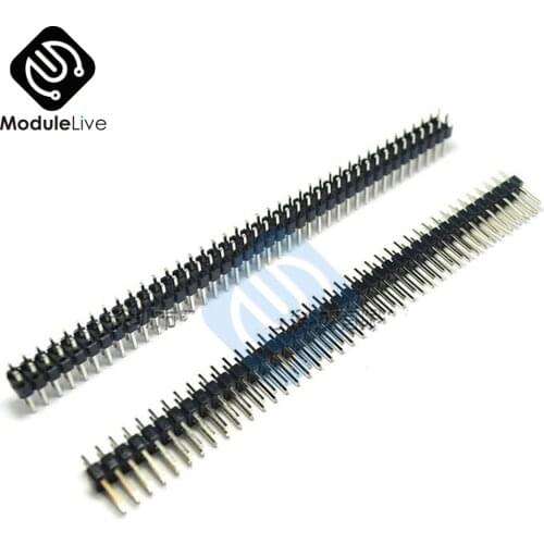 10PCS 40Pin 2.54mm Double Row Straight Male Pin Header Strip PBC Connector