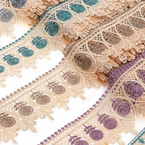 5Yards Lace Ribbon Fabric Webbing Decoration for Curtain Garment Accessories 10cm Width