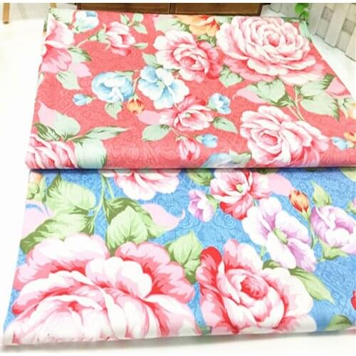 50x160cm Graceful Huge Peony Flower Fabric Floral Fabric For DIY Sewing Quilting Quilt Cloth