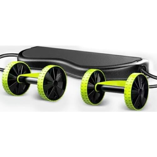 AB Wheels Roller Stretch Elastic Abdominal Resistance Pull Rope Tool Abdominal Muscle Trainer Exercise Home Fitness Equipment