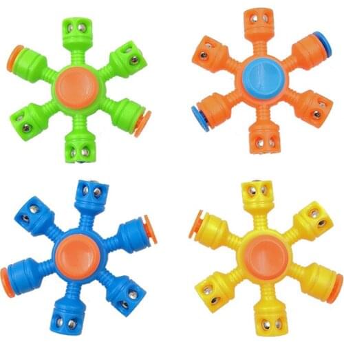 Anti Stress Fingertip Spinner Fidget Toys childrens steel ball finger spinner Vent Simple Dimple decompression toy