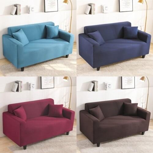 1/2/3/4 Seater Plaid Sofa Cover Slipcovers Stretch Sofa Covers Elastic Couch Chair Cover Sofa Towel funda sofa elastica Solid