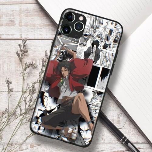 Samurai Champloo Mugen Anime Soft TPU Glass Phone Case for IPhone SE 6s 7 8 Plus X Xr Xs 11 12 Mini Pro Max Samsung