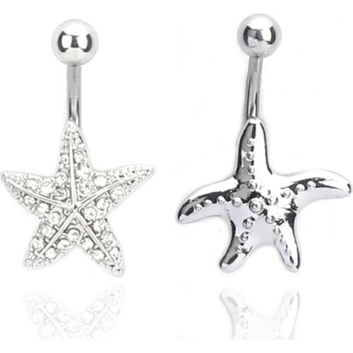 Coral pendant body piercing Button Rings Navel Piercing Belly Ring Earring Piercing Jewelry