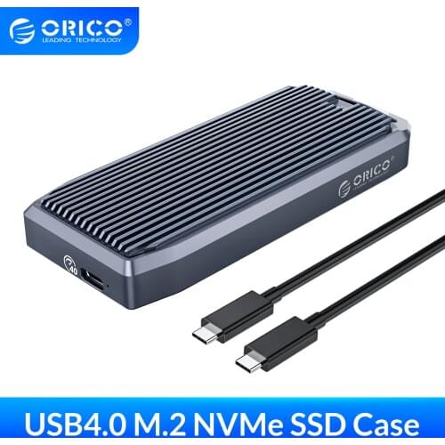ORICO LSDT M2 SSD Case 40Gbps NVME Enclosure M.2 to USB Type C 4.0 SSD Adapter for NVME PCIE M Key SSD Disk Box M.2 SSD Case