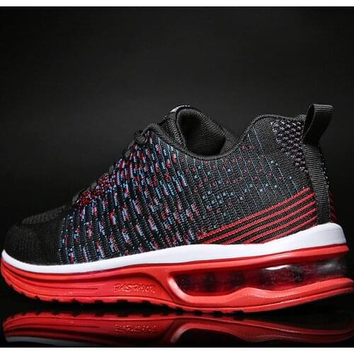 Breathable Air Cushioned Running Shoes Light Mens Sports Shoes Large Size Sneakers 45 Womens Couple Jogging Casual Shoes