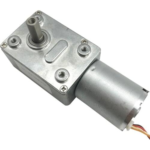 Micro Brushless 12V 24V DC Worm Gear Motors High Torque Max. 25KG Low RPM 6-150RPM Self Locking Low Noise Reversed In BLDC Motor