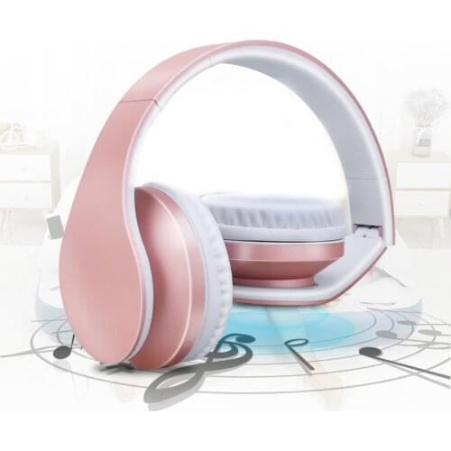Over Ear Wireless LED Indicator Bluetooth Stereo Music Headphones Sports Headset