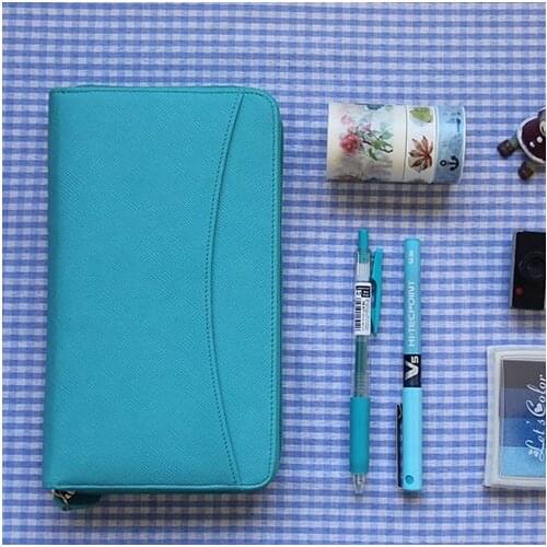 OL hot sale Filofax a6 a5 b5 loose-leaf zipper bag calculator loose-leaf notebook tsmip stationery wallet style