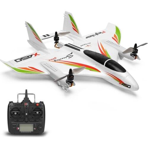 Original 2.4G 6CH WLtoys XK X450 3D/6G RC Vertical Takeoff LED RC Glider Fixed Wing RC Airplane RTF Remote Control Toys Kid