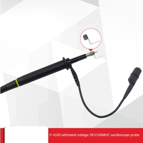 Free shipping 100:1 high voltage probe withstand voltage 2KV 100MHz oscilloscope