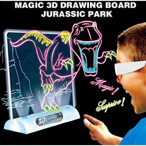 Plastic 3D Magic Drawing Board 3D Magic Painting Board Three Dimensional Fancy 3D Drawing Board Colorful Creative