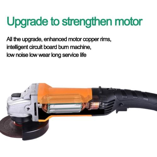 Portable adjustable speed angle grinderMultifunctional household grinderSmall cutting machineWoodworking tool polishing machine
