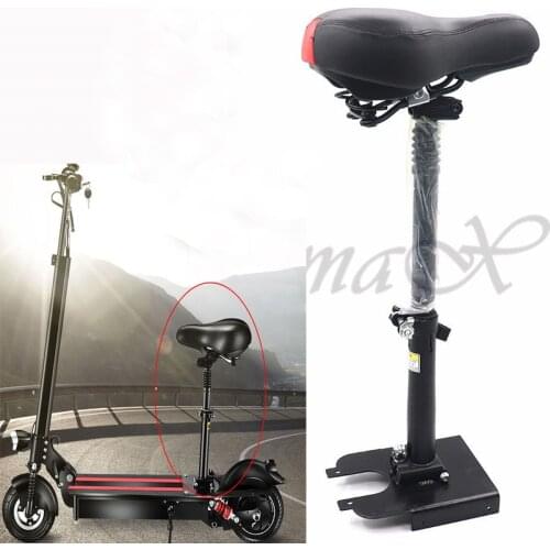 Electric Skateboard Saddle for 10 inch Scooter Foldable Height Adjustable Shock-Absorbing Folding Seat Chair