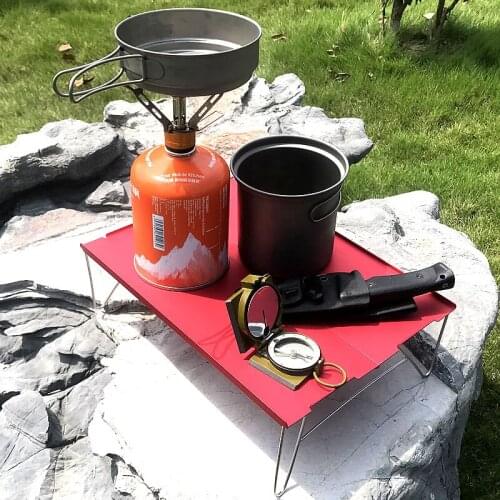Folding-Table Fishing-Desk Ultra-Light Collapsible Aluminum-Alloy Outdoor Mini Camping 3PCS
