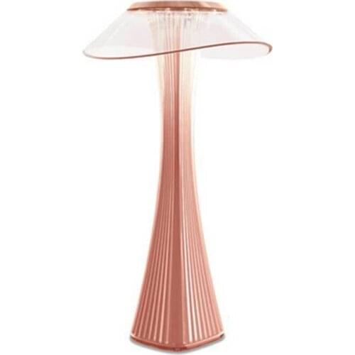 LED Acrylic Mushroom Night Lamp Touch Switch Dimmable USB Charging Smart Bedside Lamps Smoke Gray Acrylic Creative Night Light