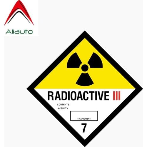 Aliauto Reflective Car Sticker Radioactive Window Personality Cover Scratch Sun Creen Anti-UV Accessories PVC Decal,10cm*10cm