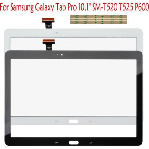 10 Pcs (Tested) For Samsung Galaxy Pro T520 SM-T520 T525 SM-T525 Touch Screen Digitizer Sensor Front Glass Lens Panel+Adhesive