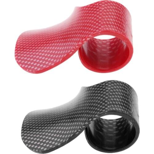 2pcs Motorcycle Throttle Holder Cruise Assist Wrist Rest Aid Control Grip Assistant Universal 1 inch 25mm - Black+Red