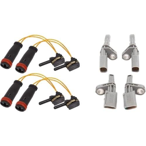 4 Pcs Brake Pad Wear Sensor for Mercedes W220 & 1set Wheel Speed Sensor for Sagitar Magotan Octavia Tiguan Xinpa