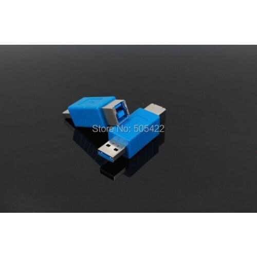 500pcs/lot USB 3.0 Type A Male to 3.0 Type B Female Converter Connector Adapter Superspeed