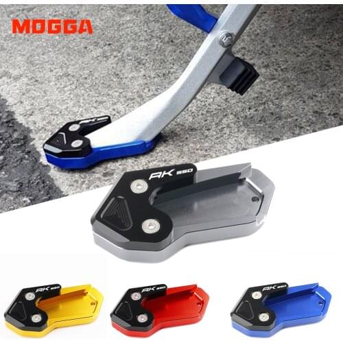 Motorcycle Accessories For KYMCO AK550 Kickstand Side Stand Plate Enlarge Extension Kick stand Pad kymco AK 550 2017 2018 2019