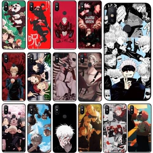 Jujutsu Kaisen Anime Phone Case For Xiaomi Mi Note 10 Lite pro 7 9 9t pro se a2 lite