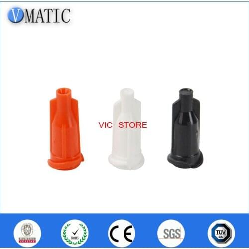 Free Shipping 50Pcs Orange Plastic Luer Lock Dispensing Syringe Tip Cap Stopper Adhesives Tools