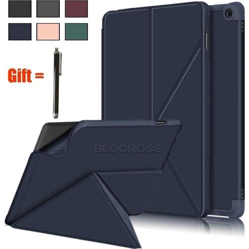 Case for All New Fire HD 10 2021 Plus Cover Wake Sleep Flip Pu Leather Funda Skin Shell for Fire HD 10 Plus Cover with Stylus