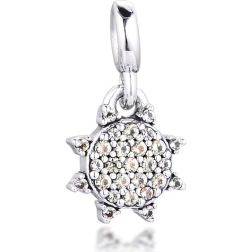 CKK Silver 925 Jewelry (ME) My Summer Sun Dangle Charm Fits Original Bracelets Sterling Silver Beads