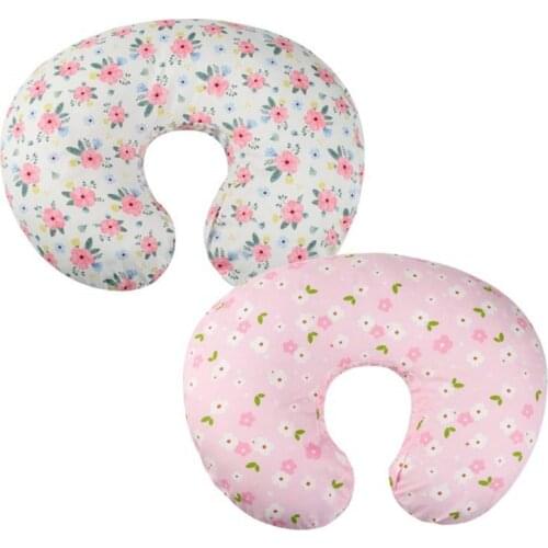 Two pillowcases Newborn Breastfeeding Pillows Maternity Pregnancy Baby Nursing Cushions are soft and comfortable